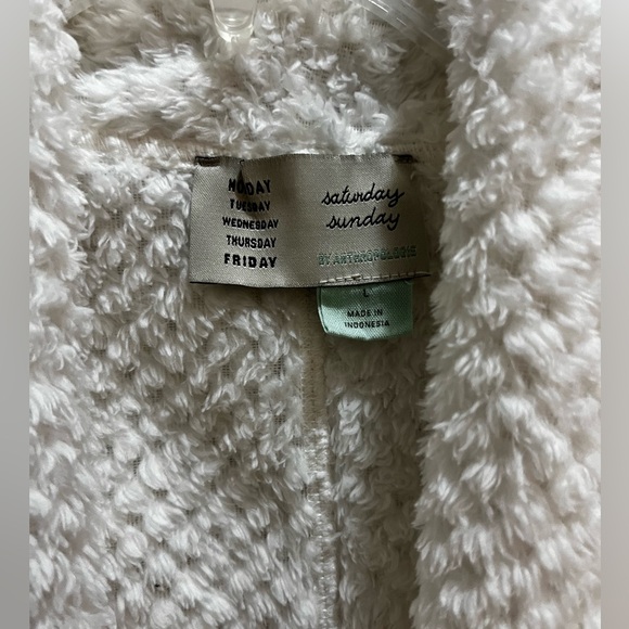 Anthropologie soft Sherpa Vest “Saturday Sunday” L EX - Picture 3 of 10